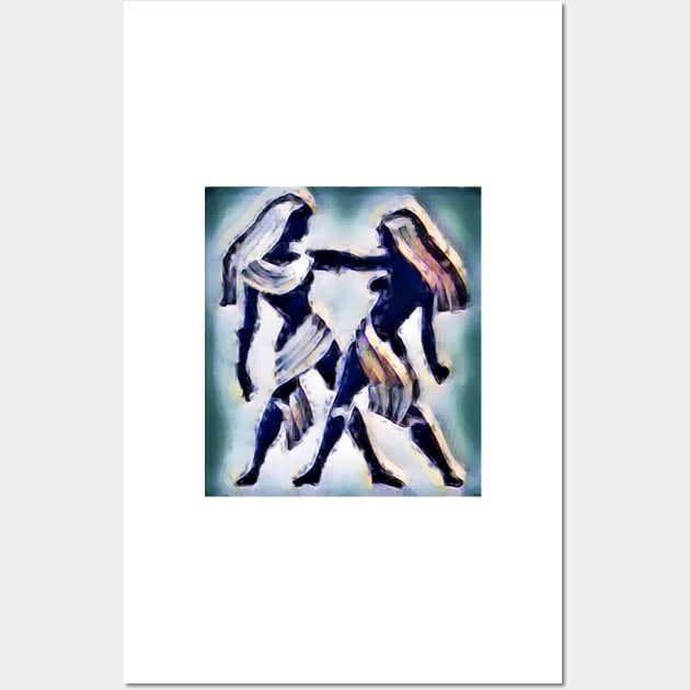 Gemini in Blue Wall Art by m2inspiration